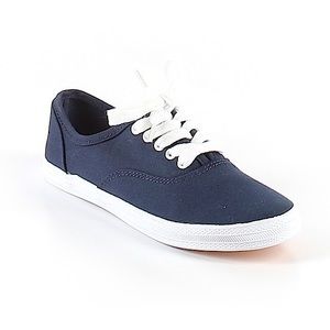 Navy Blue Canvas Shoes